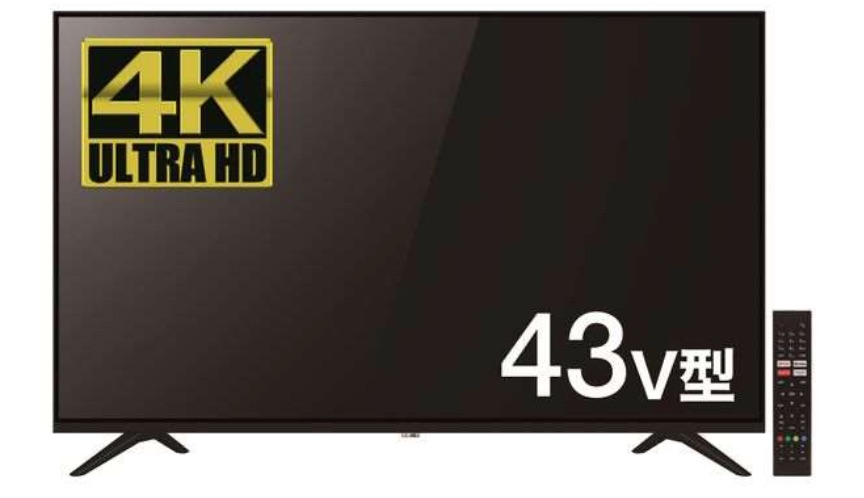 4K 対応 43V 型チューナーレス スマートテレビ